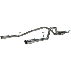MBRP - MBRP 2004-2009 Nissan Titan 5.6L EC/CC Cat Back Dual Split Rear - S5402409 - Image 3