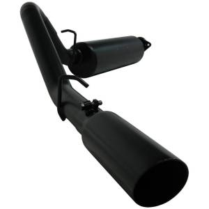 MBRP - MBRP 2000-2006 Jeep Wrangler (JK) Inline-4 2.5L Inline-6 4.0L Cat Back Single Side - S5500BLK - Image 2