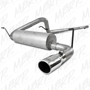 MBRP - MBRP 2007-2009 Jeep Wrangler 4dr 3.8L V6 Cat Back Single - S5502AL - Image 3
