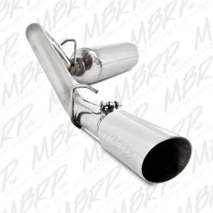 MBRP - MBRP 1997-1999 Jeep Wrangler (TJ) Inline-4 2.5L Inline-6 4.0L Cat Back Single - S5512409 - Image 2