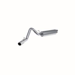 MBRP - MBRP 1997-1999 Jeep Wrangler (TJ) Inline-4 2.5L Inline-6 4.0L Cat Back Single - S5512AL - Image 3