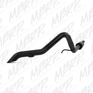 MBRP - MBRP 2007-2009 Jeep Wrangler (JK) 3.8L V6 4 dr Off-Road Tail Pipe Muffler before Axle - S5514BLK - Image 2