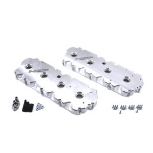 HSP Diesel - HSP Diesel 2001-2004 Silverado/Sierra 2500/3500 Billet Valve Covers Kingsport Grey - 146-DG - Image 2