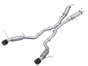 MBRP - MBRP 2012+ Jeep Grand Cherokee SRT 6.4L 3in Dual Rear Exit T304SS Catback Exhaust - CF Tips - S55253CF - Image 5