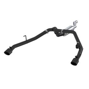 MBRP - MBRP 2020 Jeep Gladiator 3.6L 2.5in Dual Rear Exit Cat Back Exhaust Black Coated - S5538BLK - Image 2