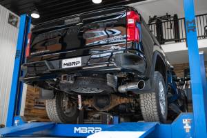 MBRP - MBRP 2020+ GMC/Chevy 2500/3500 6.6L Duramax 4in Mand Bent Tubing AL-Ser Cat Back Single Side - Alum - S6059AL - Image 2