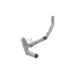 MBRP 08-10 F250/F350/F450 6.4L PS AL Steel 4in Filter-Back Single Side - No Muffler w/ DP - S6282PLM