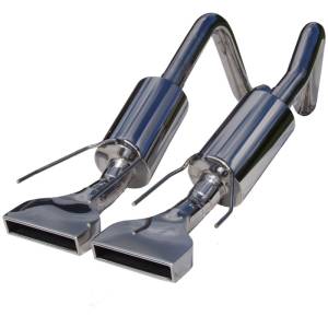 MBRP - MBRP 2005-2008 Chev Corvette Dual Muffler Axle Back Rectangular Tips - S7002304 - Image 2