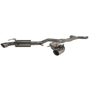 MBRP - MBRP 2010 Chev Camaro V8 6.2L 6 Speed Dual Cat Back Round Tips (11 Conv. MUST purchase mbrpAD1710) - S7018409 - Image 2