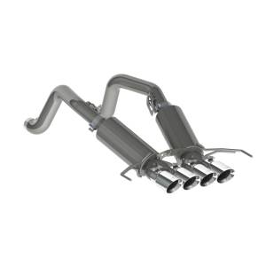 MBRP 14-19 Chevy Corvette V8 6.2L 3in T304 Dual Axle Back w/ 4in Quad Dual Wall Tips - S7030304