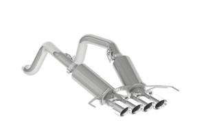 MBRP - MBRP 14-19 Chevy Corvette V8 6.2L 3in T304 Dual Axle Back w/ 4in Quad Dual Wall Tips - S7030304 - Image 3