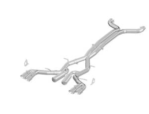 MBRP - MBRP 2016 Chevy Camaro V8 6.2L 6spd 3in T409 Race Dual Cat Back w/ 4.5in Quad Dual Wall Tips - S7033409 - Image 3