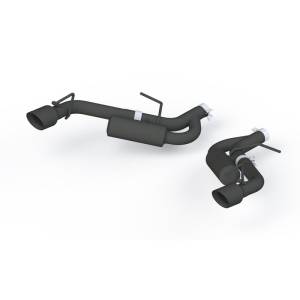 MBRP - MBRP 16-19 Chevrolet Camaro 2.5in Black Coated Non NPP Axle Back Exhaust System - 4in Dual Wall Tips - S7038BLK - Image 2