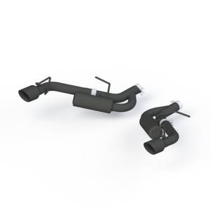MBRP - MBRP 16-19 Chevrolet Camaro 2.5in Black Coated Non NPP Axle Back Exhaust System - 4in Dual Wall Tips - S7038BLK - Image 3