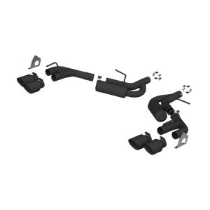 MBRP - MBRP 16-19 Chevrolet Camaro V6 2.5in BLK NPP Dual Axle Back Exhaust w/ 4in Quad Dual Wall Tips - S7039BLK - Image 4