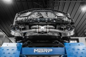 MBRP - MBRP 20-23 Chevrolet Corvette C8 3in Cat Back Quad Split Rear Exit w/ Carbon Fiber Tips - T304 - S70423CF - Image 2
