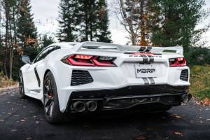 MBRP - MBRP 20-23 Chevrolet Corvette C8 3in Cat Back Quad Split Rear Exit w/ Carbon Fiber Tips - T304 - S70423CF - Image 4
