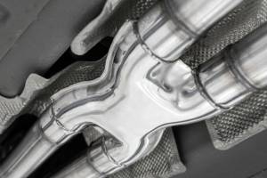 MBRP - MBRP 2015+ Dodge Challenger 3.6L SS 2.5in Quad Tip Split Rear Exit w/ Carbon Fiber Tips - T304 - S71113CF - Image 3