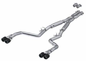 MBRP - MBRP 17-Up Dodge Challenger 5.7L/6.2L/6.4L Carbon Fiber Quad Tip T304 Catback Exhaust - S71133CF - Image 5