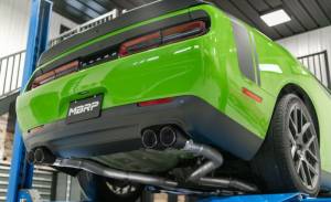 MBRP - MBRP 15-Up Challenger 5.7 / 17-Up 6.2L/6.4L 3in Race Series Cat-Back w/ Quad Tips T304 Exhaust - S71143CF - Image 8
