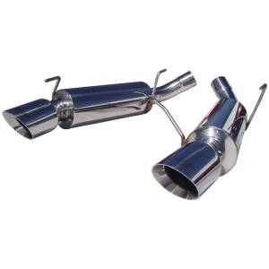 MBRP - MBRP 05-10 Ford Mustang GT 5.0/Shelby GT500 Dual Mufflers Axle Back Split Rear T304 - S7200304 - Image 2