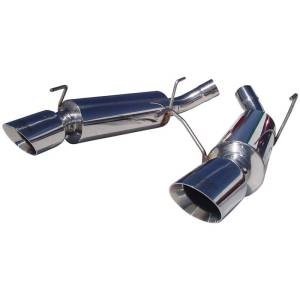 MBRP - MBRP 05-10 Ford Mustang GT 5.0/Shelby GT500 Dual Mufflers Axle Back Split Rear T304 - S7200304 - Image 3
