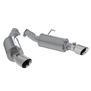 MBRP - MBRP 05-10 Ford Mustang GT 5.0/Shelby GT500 Dual Mufflers Axle Back Split Rear AL - S7200AL - Image 2