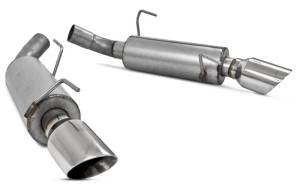 MBRP - MBRP 05-10 Ford Mustang GT 5.0/Shelby GT500 Dual Mufflers Axle Back Split Rear AL - S7200AL - Image 4
