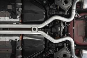 MBRP - MBRP 18-20 Ford Mustang GT 5.0 w/ Quad Tip Active Exhaust Cat Back Split Rear T304 w/ Carb Fib Tips - S72093CF - Image 3