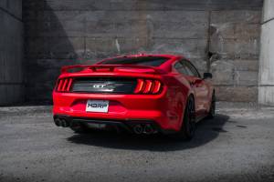 MBRP - MBRP 18-20 Ford Mustang GT 5.0 w/ Quad Tip Active Exhaust Cat Back Split Rear T304 w/ Carb Fib Tips - S72093CF - Image 7