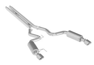 MBRP - MBRP 15 Ford Mustang GT 5.0 Convertible T409 3in Cat Back Dual Split Rear Exit (Street Version) - S7239409 - Image 4