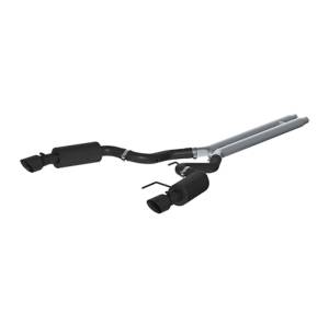 MBRP - MBRP 15 Ford Mustang GT 5.0 Convertible Black 3in Cat Back Dual Split Rear Exit (Street Version) - S7239BLK - Image 2