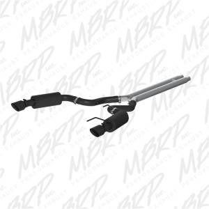 MBRP - MBRP 15 Ford Mustang GT 5.0 Convertible Black 3in Cat Back Dual Split Rear Exit (Street Version) - S7239BLK - Image 3