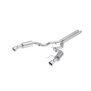 MBRP 2024 Ford Mustang GT S650, 5.0 Aluminized Steel 3in Cat-Back Dual Split Rear (Street) - S7251AL