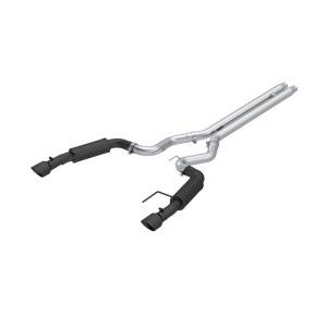 MBRP - MBRP 2024Ford Mustang GT S650, 5.0 3in Cat-Back Dual Split Black-Coated Aluminized Steel - S7253BLK - Image 2