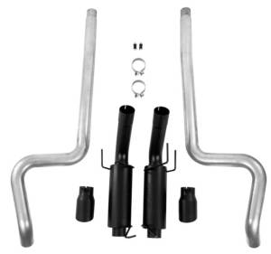 MBRP - MBRP 11-14 Ford Mustang GT 5.0L 3in Cat Back Dual Split Rear Race Version 4in Tips - Black - S7264BLK - Image 2