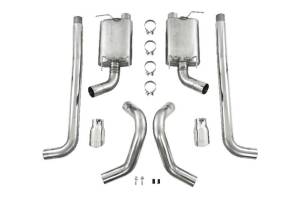 MBRP - MBRP 05-09 Ford Shelby GT500 / GT Dual Split Rear Street Version 4in Tips T409 Exhaust System - S7269409 - Image 3