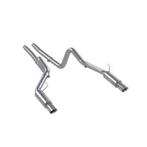 MBRP - MBRP 05-09 Ford Shelby GT500 / GT Dual Split Rear Race Version, T409 4in Tips Exhaust System - S7270409 - Image 2