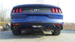 MBRP 2015-2017 Ford Mustang GT 5.0 2-1/2in Axle Back Kit - Black Coated 4in OD Tips Included - S7276BLK