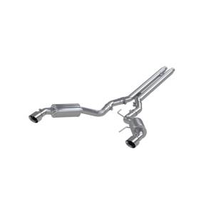 MBRP - MBRP 15 Ford Mustang GT 5.0 3in Cat Back Dual Split Rear Street Version 4.5in Tips - T409 - S7277409 - Image 2