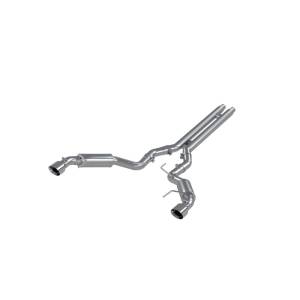 MBRP 15-17 Ford Mustang GT 5.0 3in Cat Back Dual Split Rear Race Version 4.5in Tips - T409 - S7278409