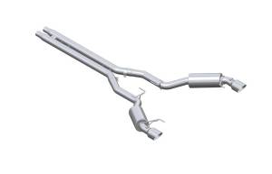 MBRP - MBRP 15-17 Ford Mustang GT 5.0 3in Cat Back Dual Split Rear Race Version 4.5in Tips - Aluminized - S7278AL - Image 4
