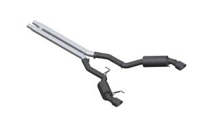 MBRP - MBRP 15-17 Ford Mustang GT 5.0 3in Cat Back Dual Split Rear Race Version 4.5in Tips - Black Coated - S7278BLK - Image 3