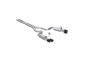 MBRP 2024+ Ford Mustang GT Armor Pro 3in Steet Profile Catback Exhaust - Carbon Fiber Tips - S72803CF