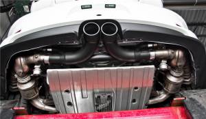 MBRP - MBRP 14-19 Porsche GT3/GT3RS 3in Center Muffler Bypass 4in Tips - Black Coated - S7607BLK - Image 3