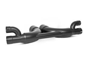 MBRP - MBRP 14-19 Porsche GT3/GT3RS 3in Center Muffler Bypass 4in Tips - Black Coated - S7607BLK - Image 7