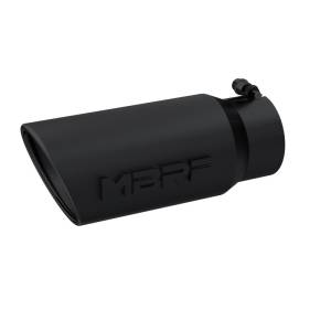 MBRP - MBRP Universal Tip 5 O.D. Angled Rolled End 4 inlet 12 length - Black Finish - T5051BLK - Image 4