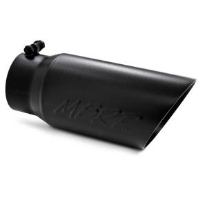 MBRP - MBRP Universal Tip 5 O.D. Dual Wall Angled 4 inlet 12 length - Black Finish - T5053BLK - Image 3