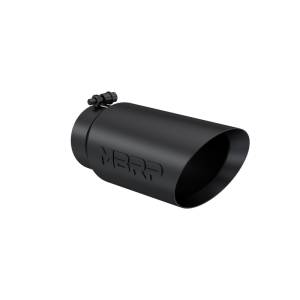 MBRP - MBRP Universal Tip 5 O.D. Dual Wall Angled 4 inlet 12 length - Black Finish - T5053BLK - Image 4