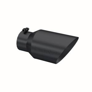 MBRP - MBRP Universal Tip 6 O.D. Dual Wall Angled 4 inlet 12 length - Black Finish - T5072BLK - Image 2